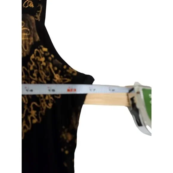 Black Embroidered Maxi Dress Medium - Picture 7 of 8